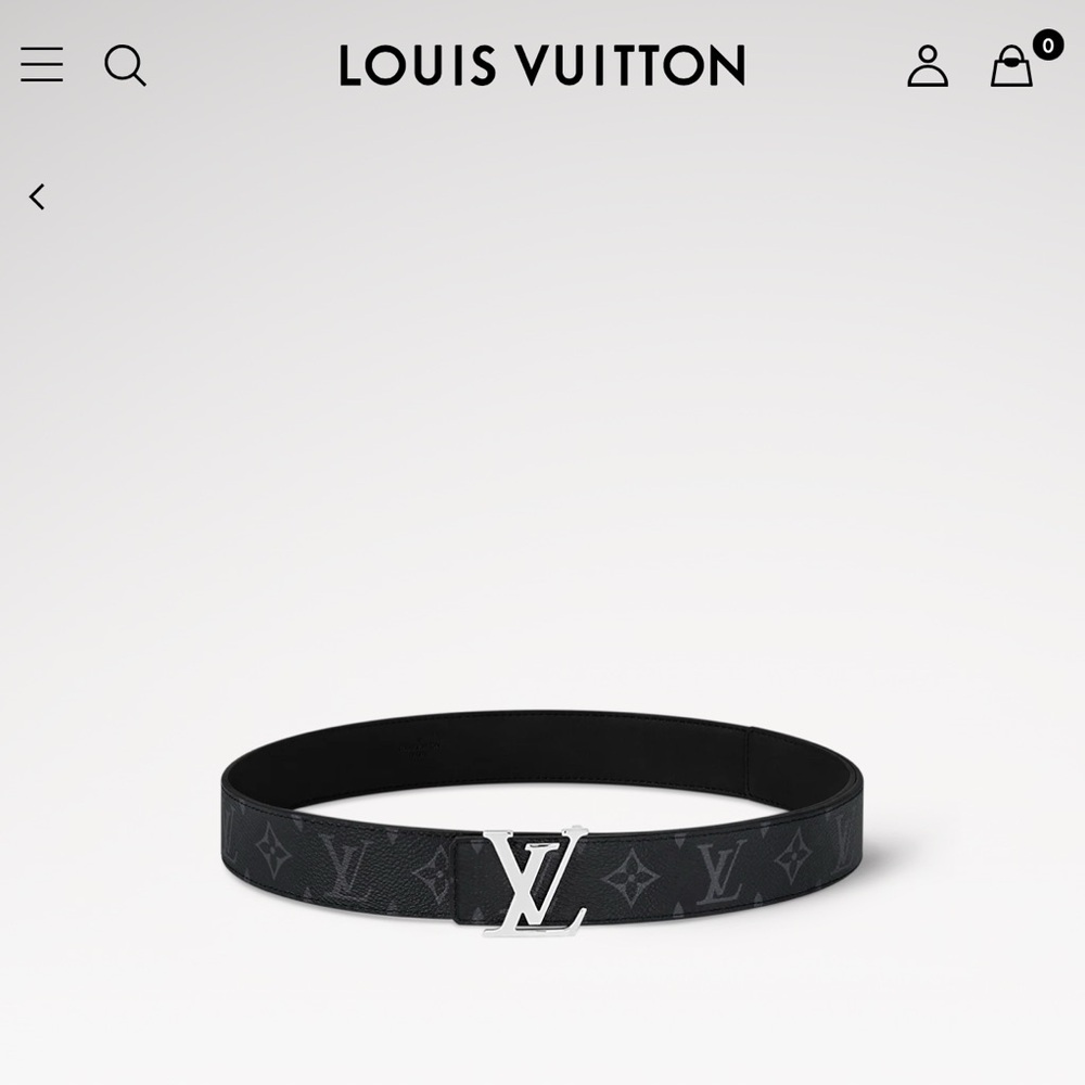 Men’s Louis Vuitton black belt